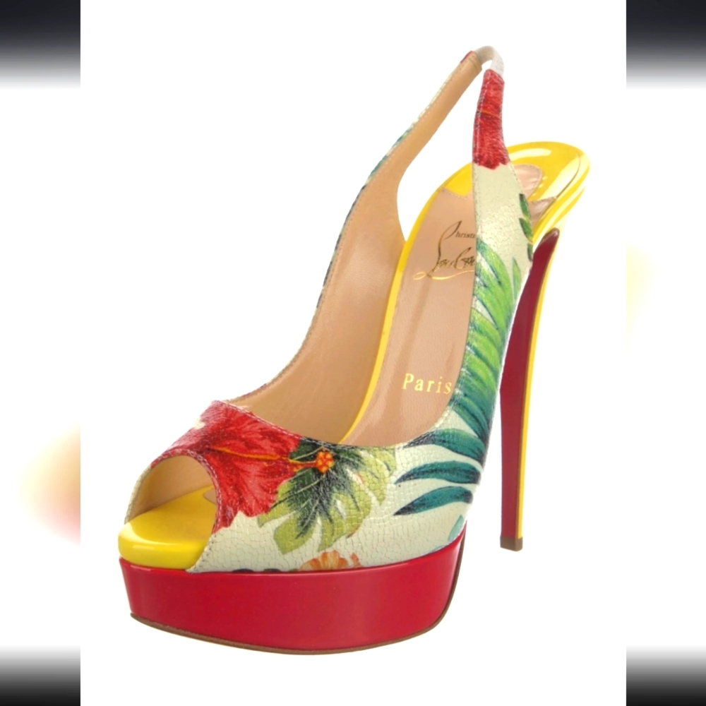 HAWAIIAN Christian Louboutin 37½ 🌴 🌸